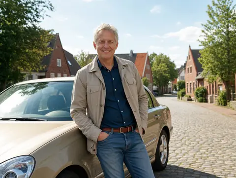 Verkäufer aus Nörvenich mit dem verkauften Fahrzeug